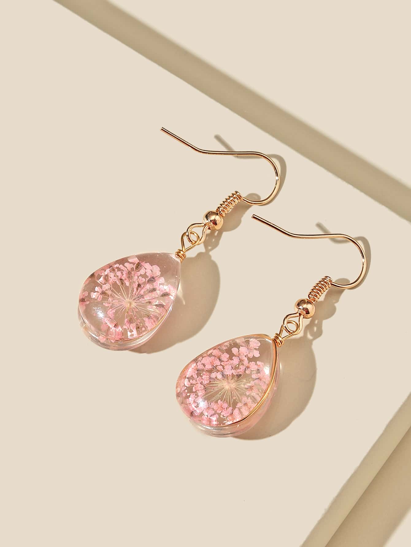 Clear Waterdrop Drop Earrings