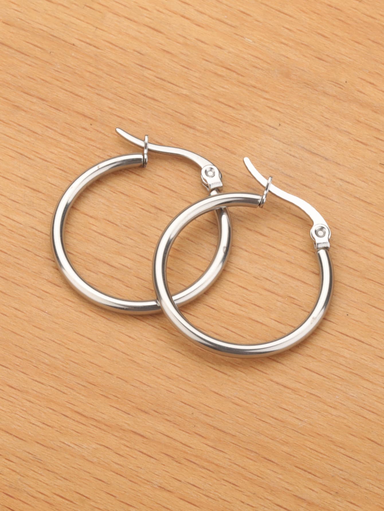 Stainless Steel Minimalist Hoop Earrings