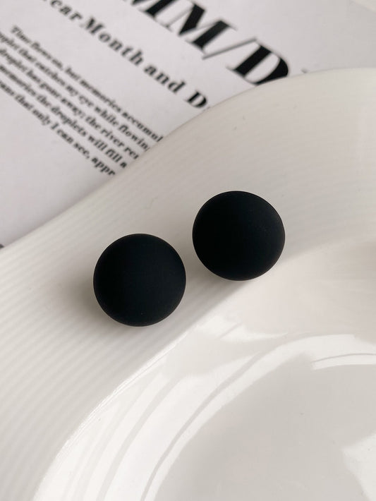 Minimalist Round Stud Earrings