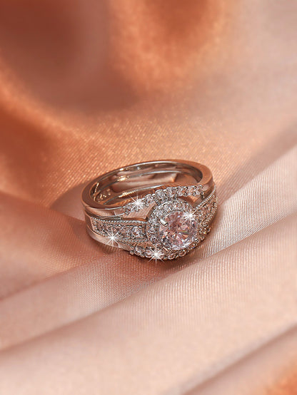 Cubic Zirconia Decor Ring