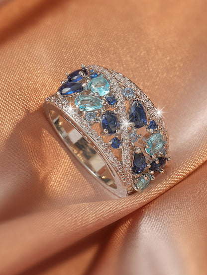 Cubic Zirconia Decor Ring