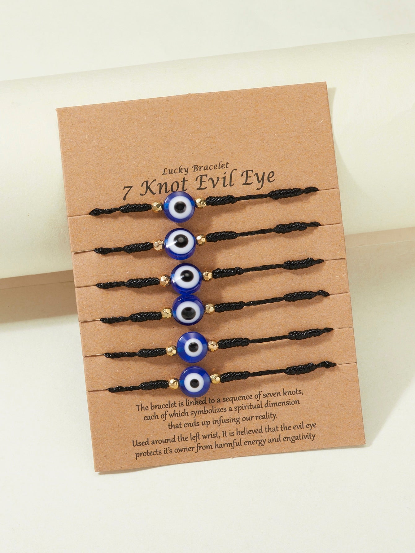 6pcs Evil Eye Decor Bracelet