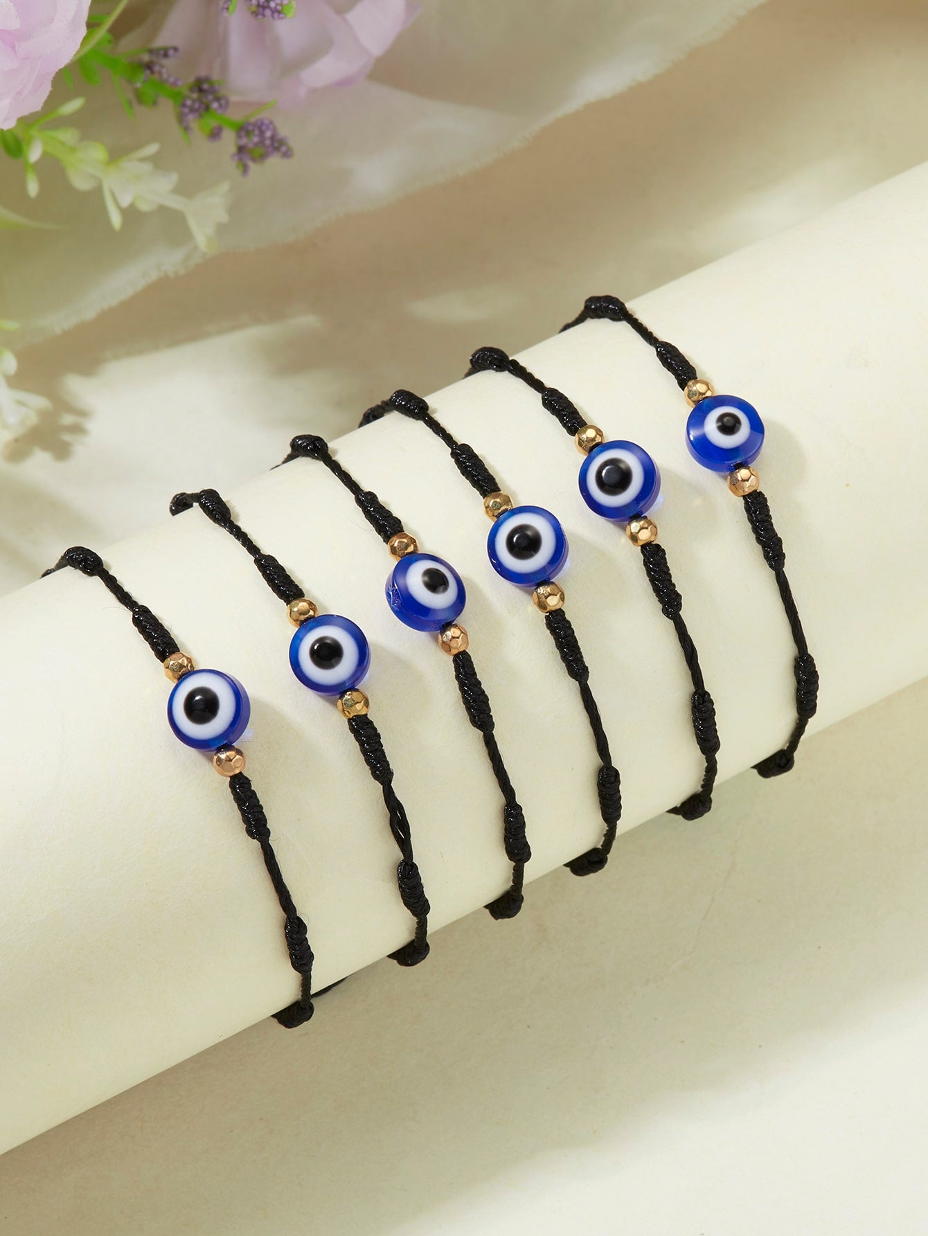 6pcs Evil Eye Decor Bracelet