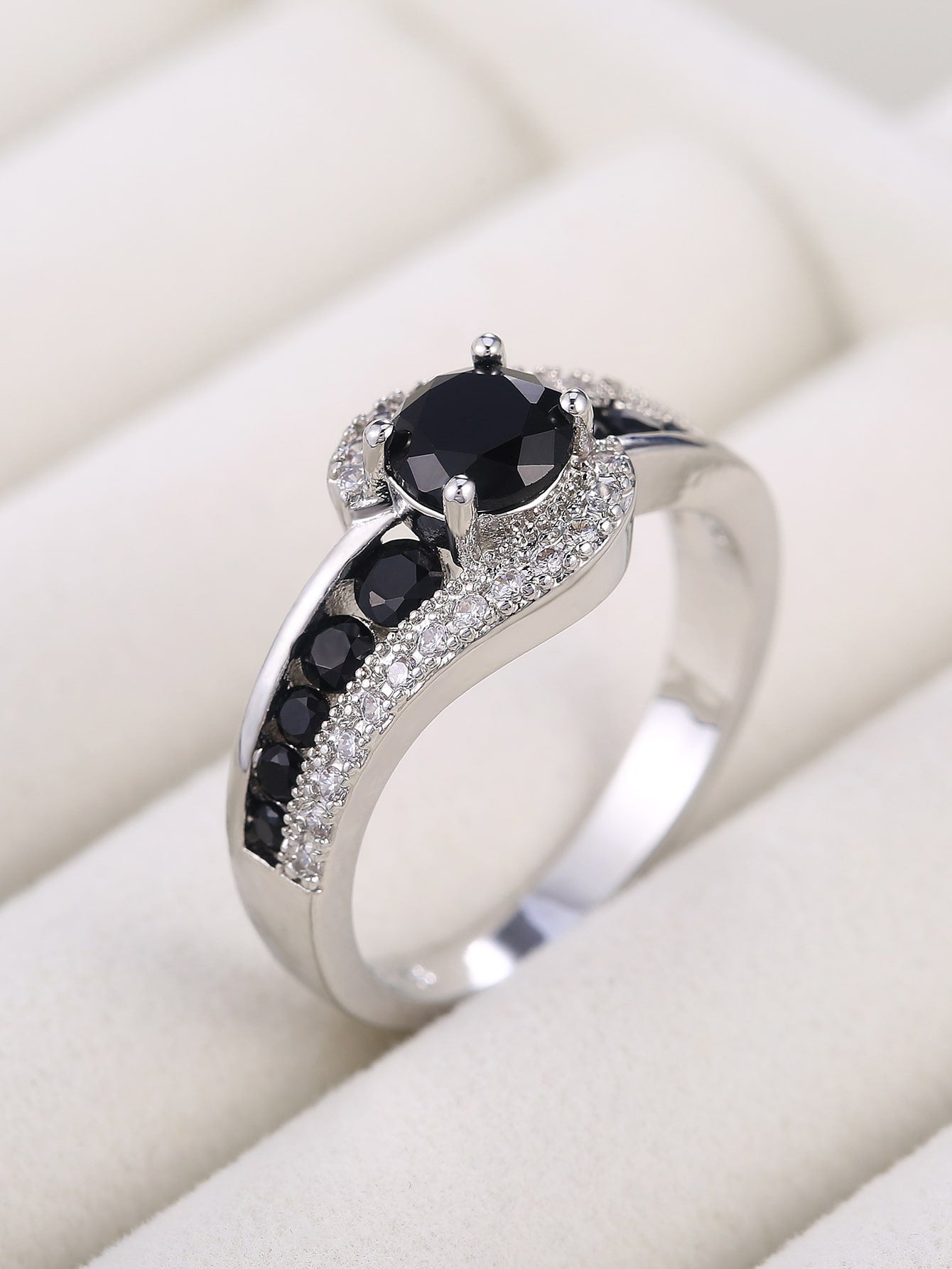 Midnight Sparkle Stone Ring