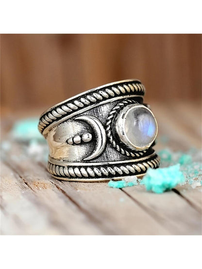 LunaLuxe Boho Celestial Ring