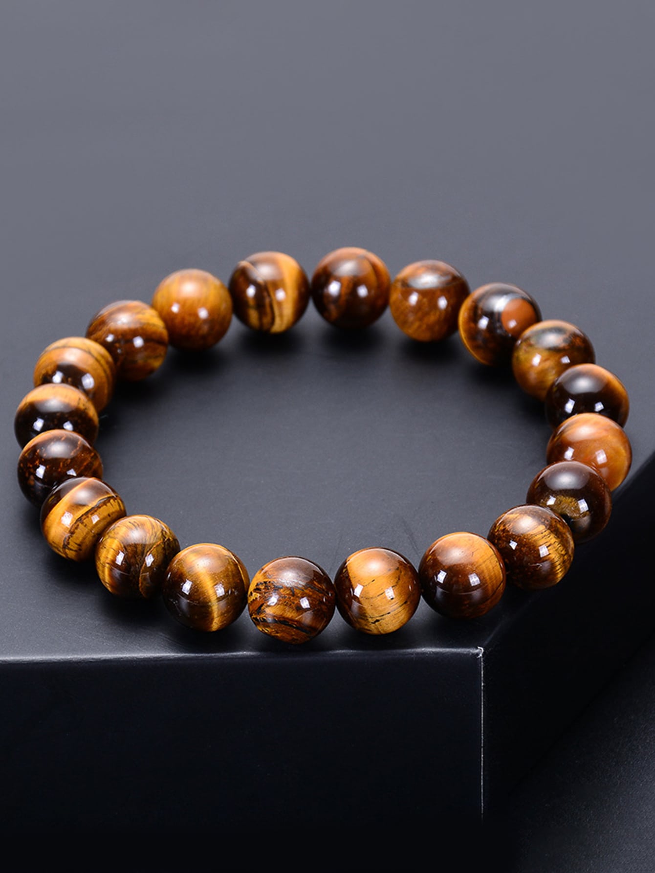 Natural Tiger Eye Beaded Bracelet