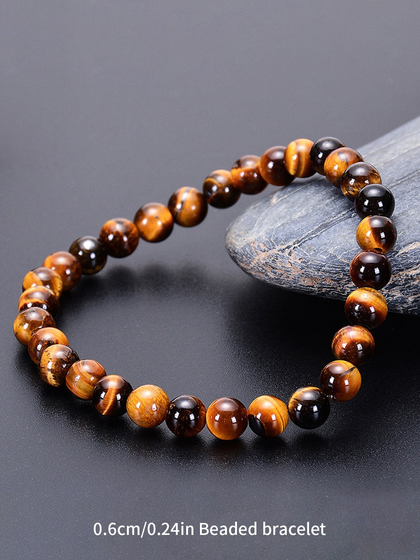 Natural Tiger Eye Beaded Bracelet