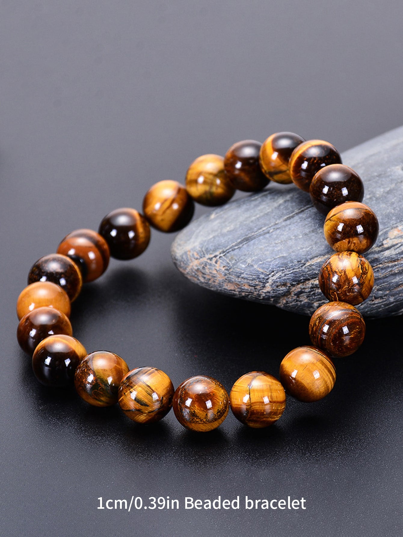 Natural Tiger Eye Beaded Bracelet