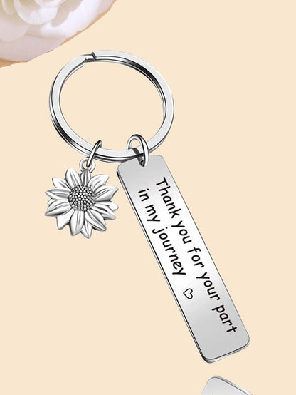 Sunflower Charm Appreciation Keychain