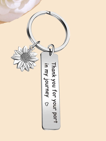 Sunflower Charm Appreciation Keychain