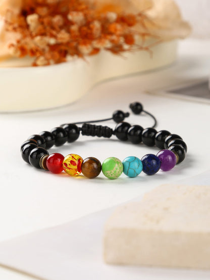 Color Block Beaded Bracelet