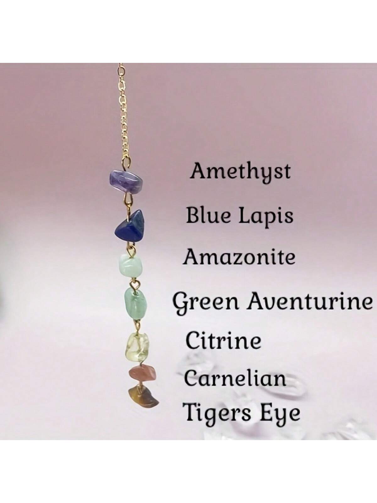 Harmony Beacon: Seven Chakra Crystal Necklace