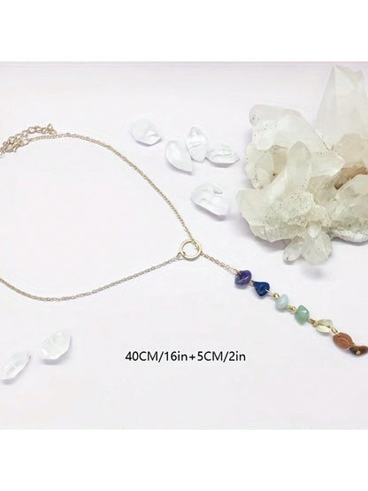 Harmony Beacon: Seven Chakra Crystal Necklace