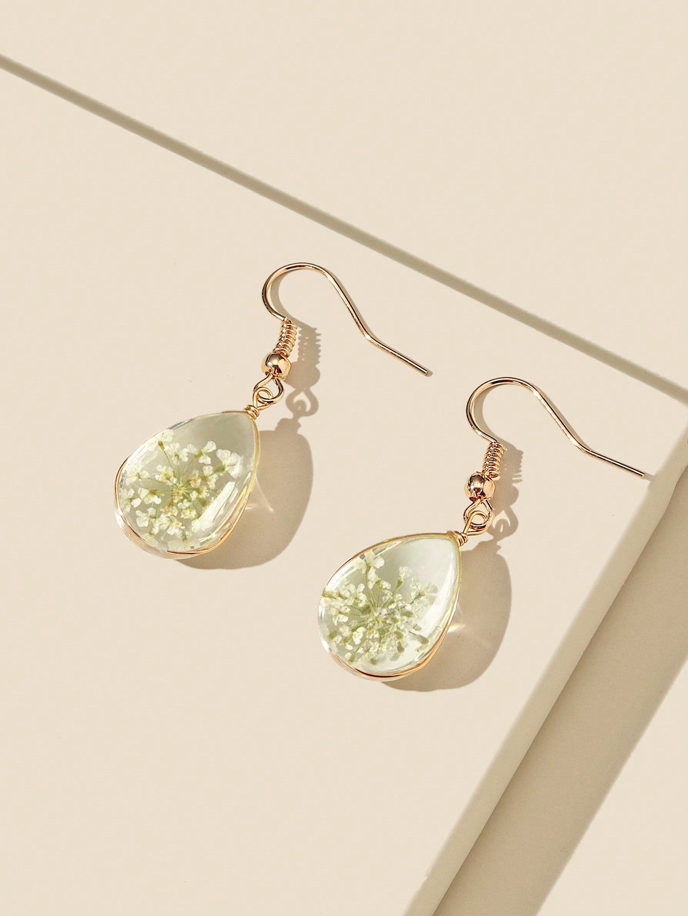 Clear Waterdrop Drop Earrings