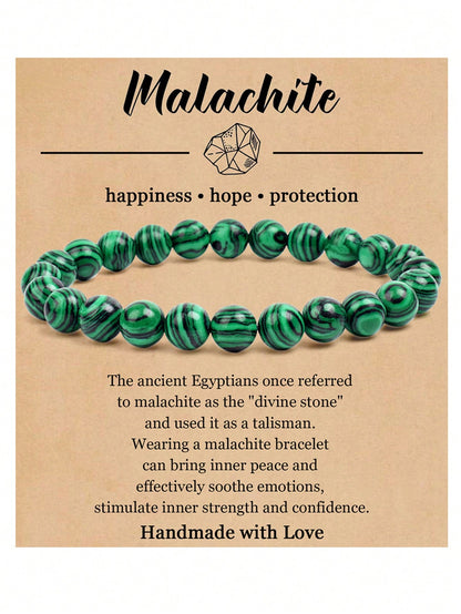 Radiant Gemstone Stretch Bracelet