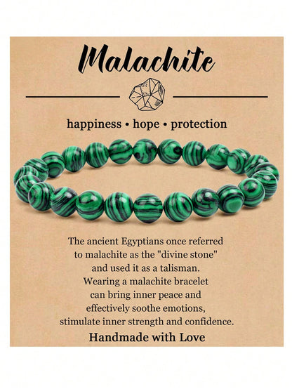 Radiant Gemstone Stretch Bracelet