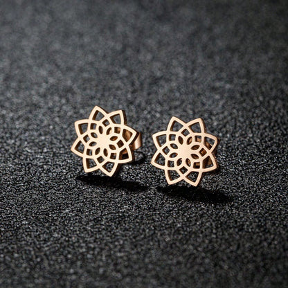 Geometry Seed of Life Stud Earrings