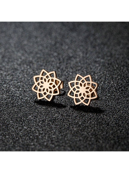 Geometry Seed of Life Stud Earrings