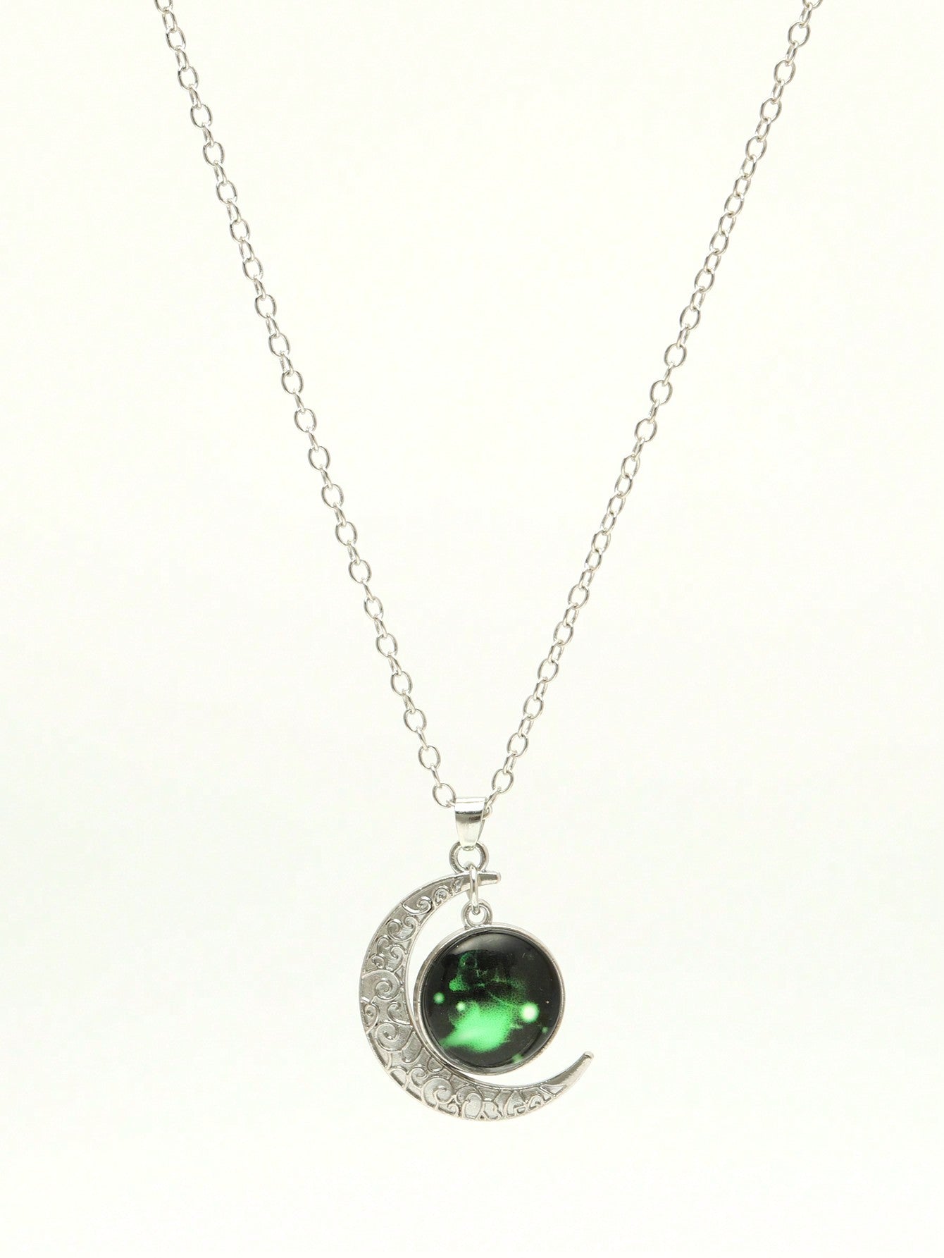 Luminous Vintage Moon & Zodiac Pendant Necklace