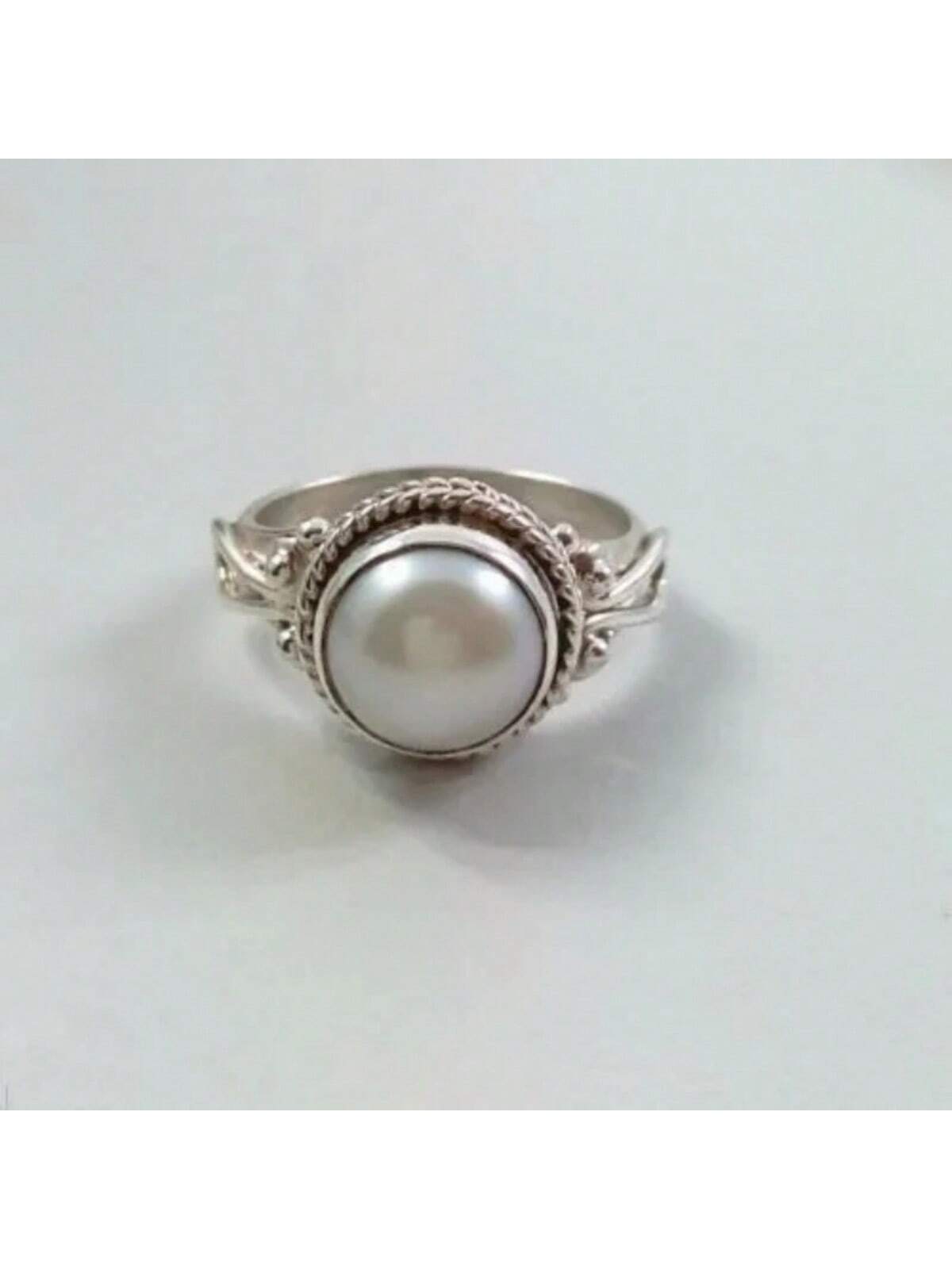 1pc Vintage Faux Pearl Ring