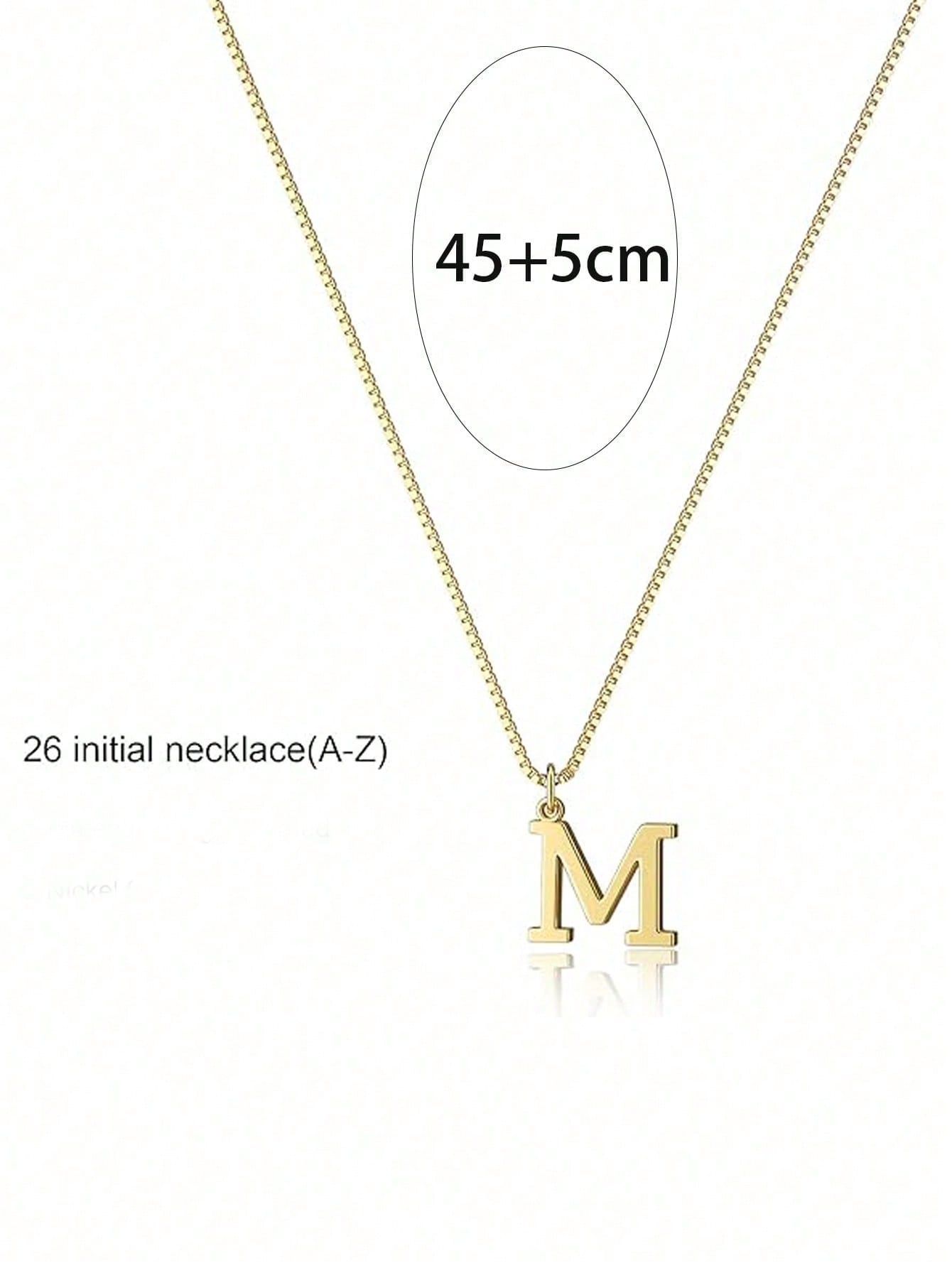 Stainless Steel Simple Fashionable Alphabet Necklace