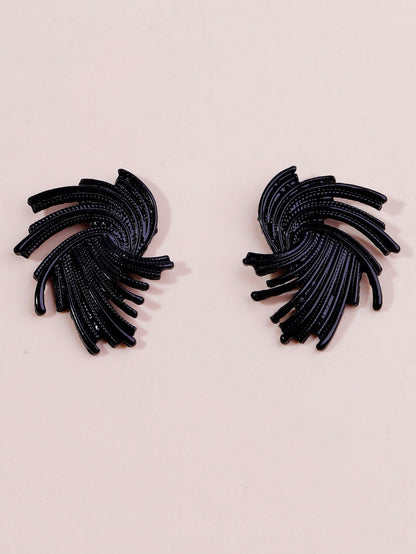 Geometric Irregular Twisted Earrings