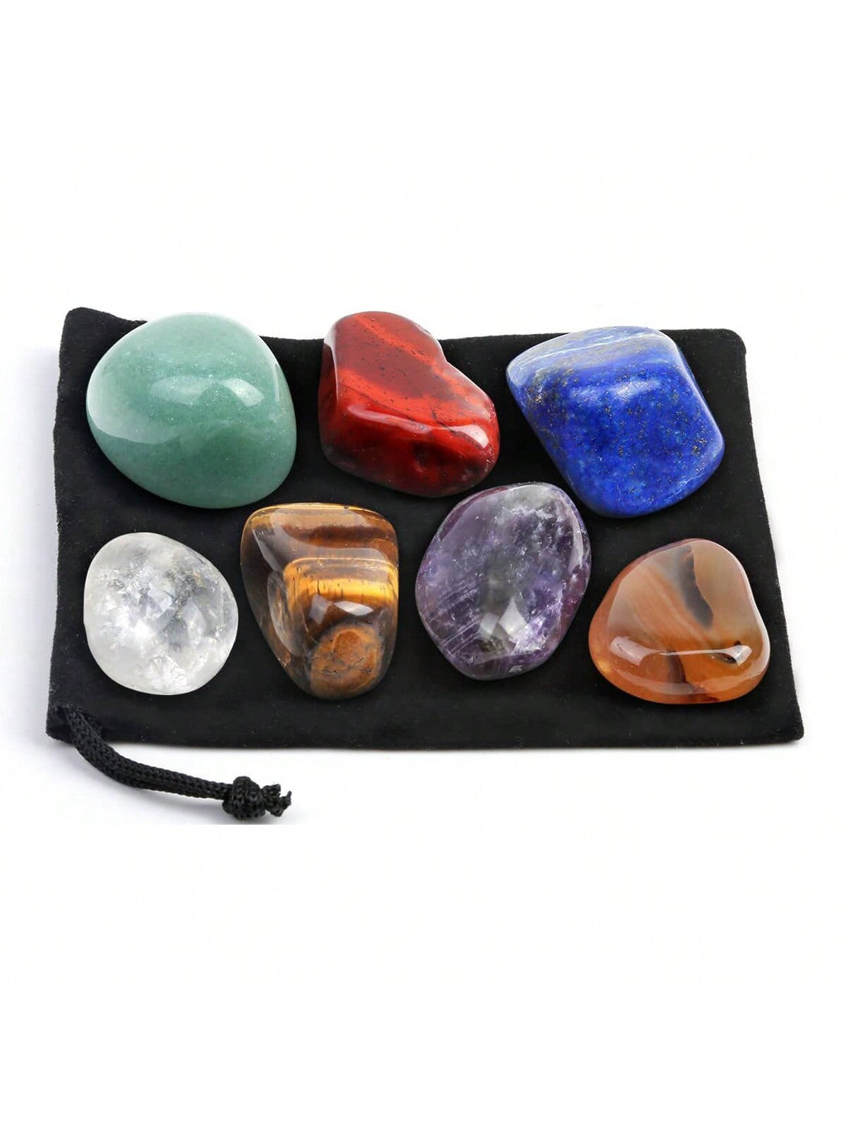 Crystals Necklace Holders And Healing Stones Set