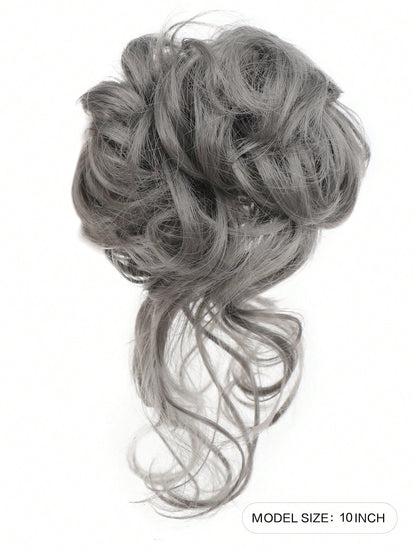 Messy Chignon Hair Bun Tousled Updo