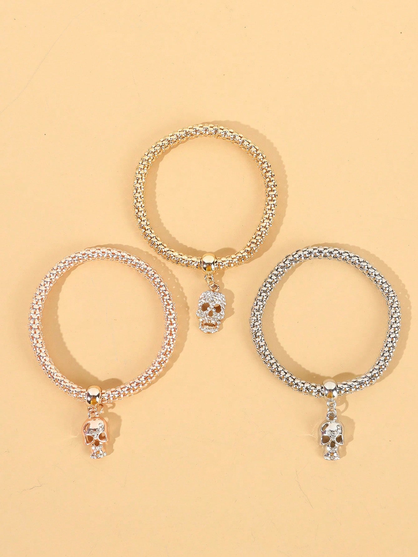 Enchanted Forest Heart Trio Bracelet Set