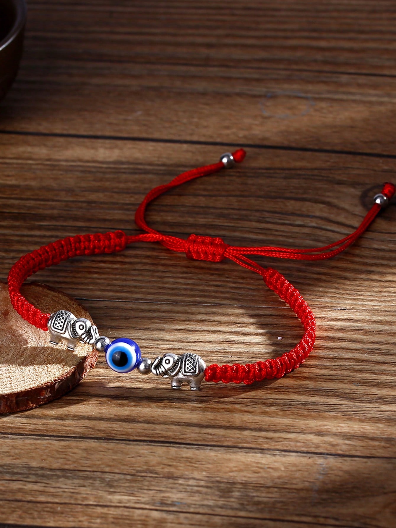 Elephant Blue Evil Eye Bracelet