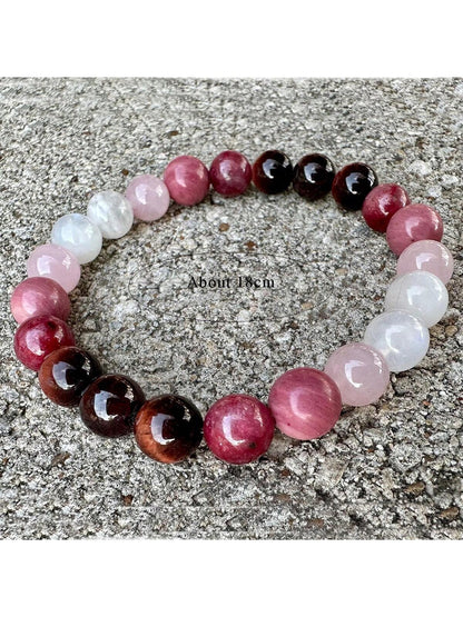 Rose Quartz & Rhodonite Self Love Bangle