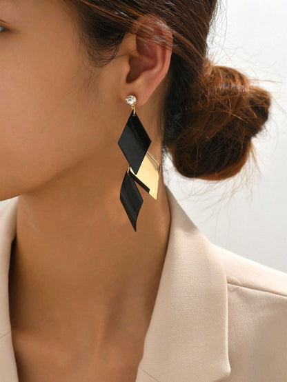 Geometric Drop Earrings