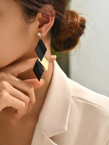 Geometric Drop Earrings