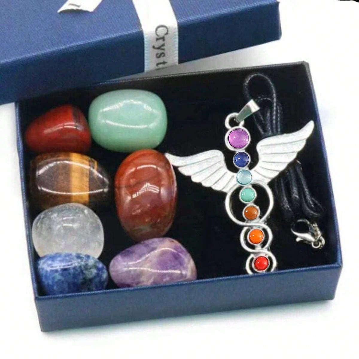 7 Chakras Natural Crystal Gemstones Healing Stones