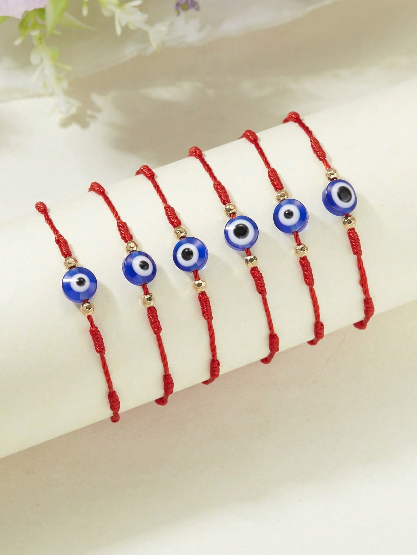 6pcs Evil Eye Decor Bracelet