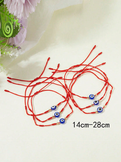 6pcs Evil Eye Decor Bracelet