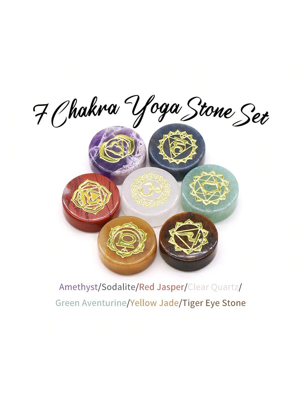 7-Piece Healing Reiki Chakra Stone Set