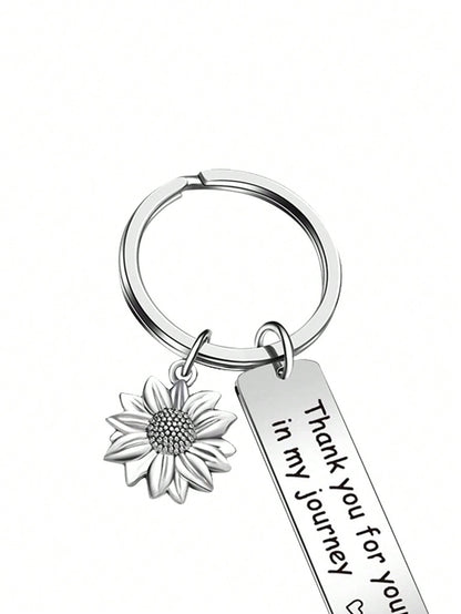 Sunflower Charm Appreciation Keychain