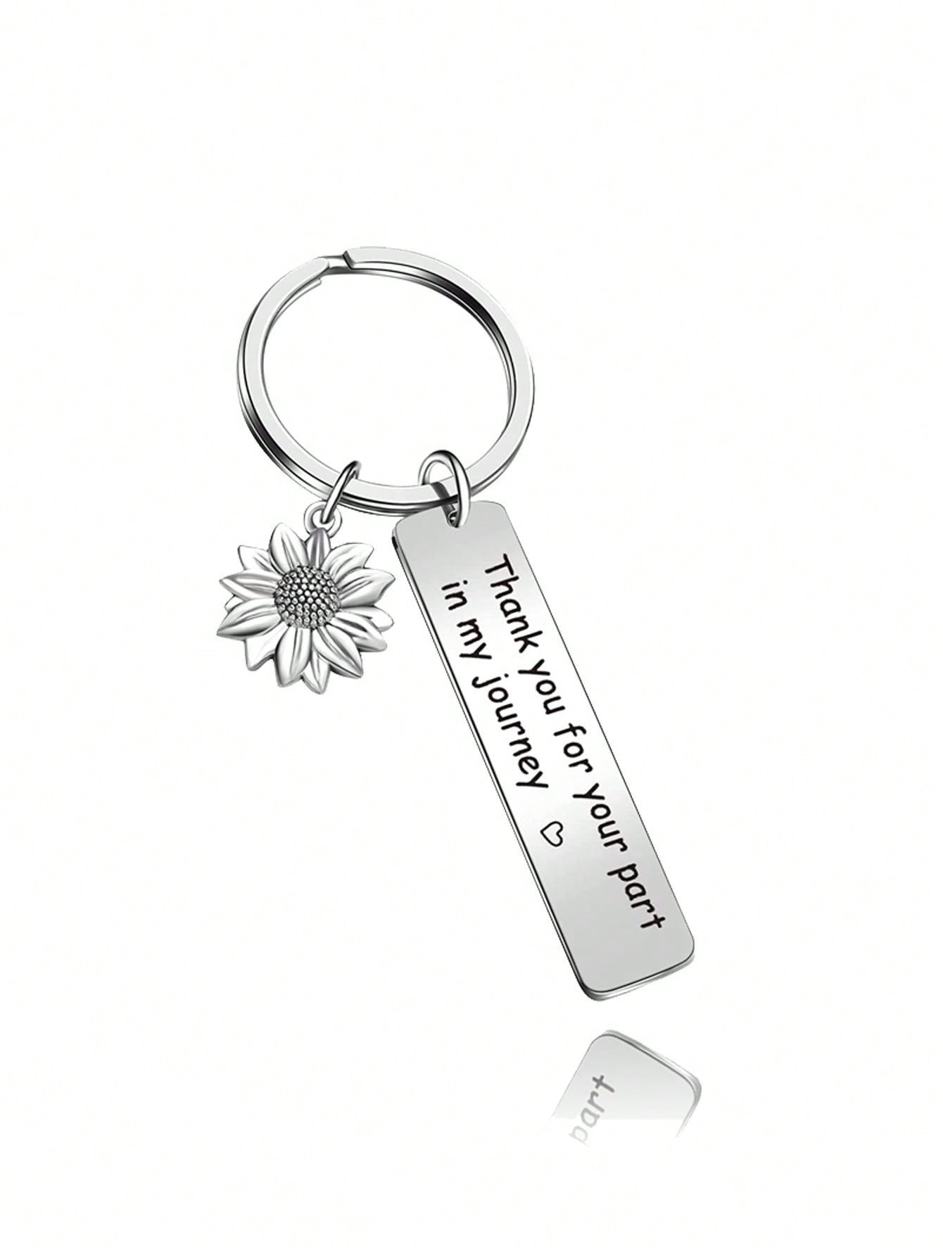 Sunflower Charm Appreciation Keychain