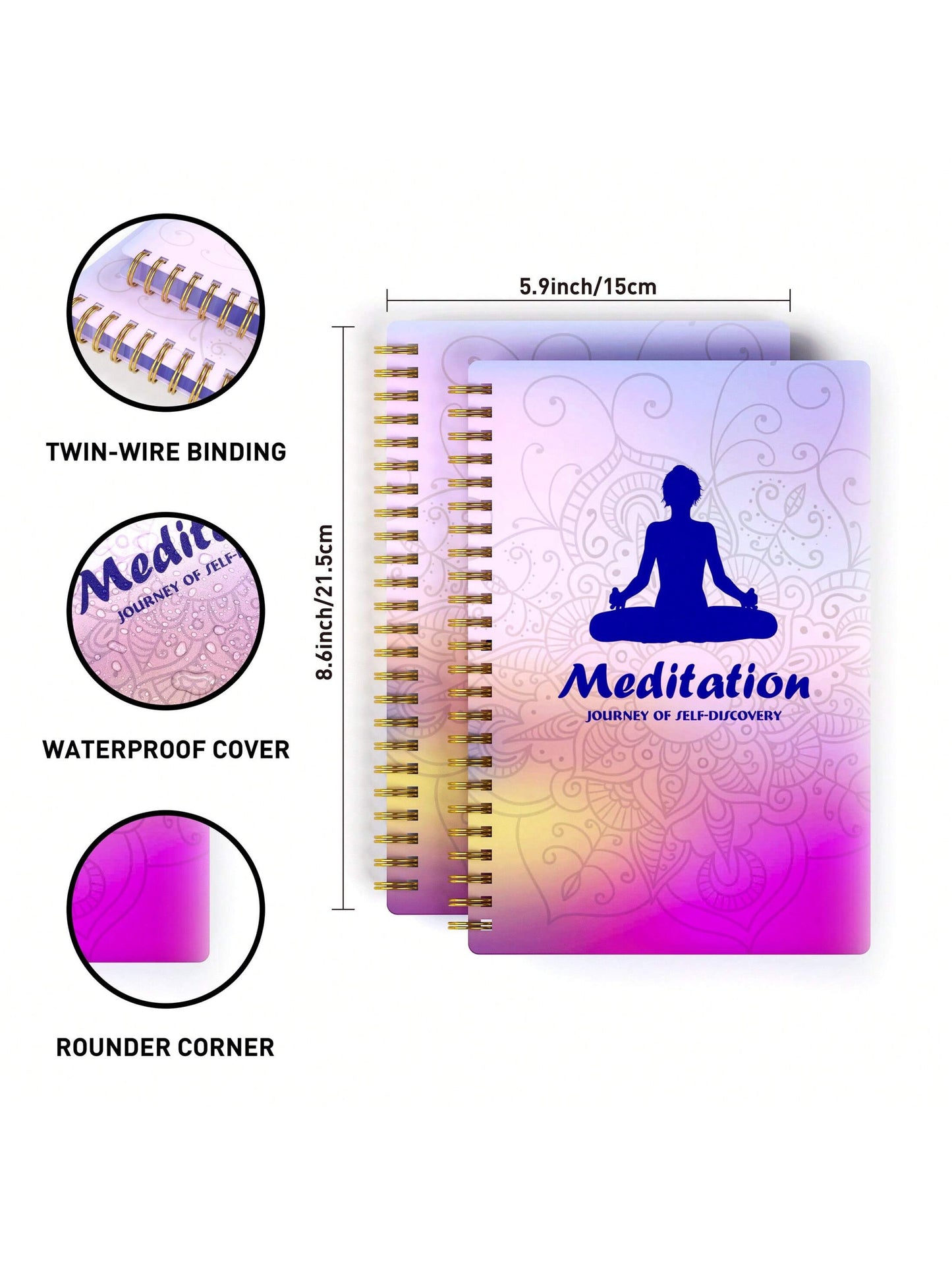 A5 Meditation Journal: Daily Reflection & Spiritual Serenity