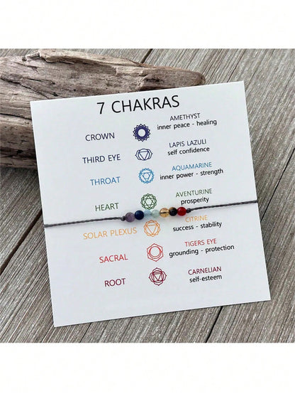 7 Chakra Harmony Gemstone Bracelet