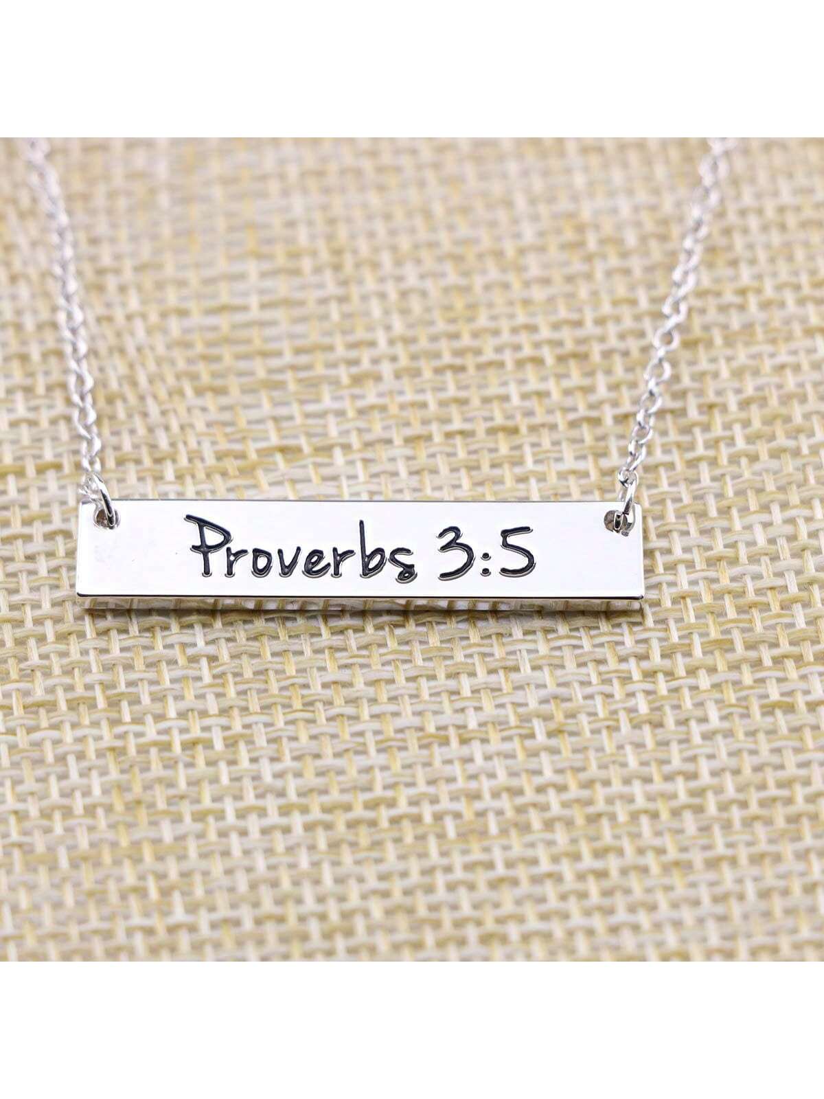 Christian Bar Bible Verse Faith Jewellery