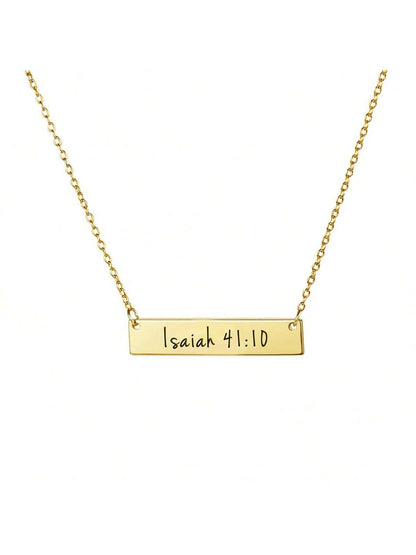 Christian Bar Bible Verse Faith Jewellery