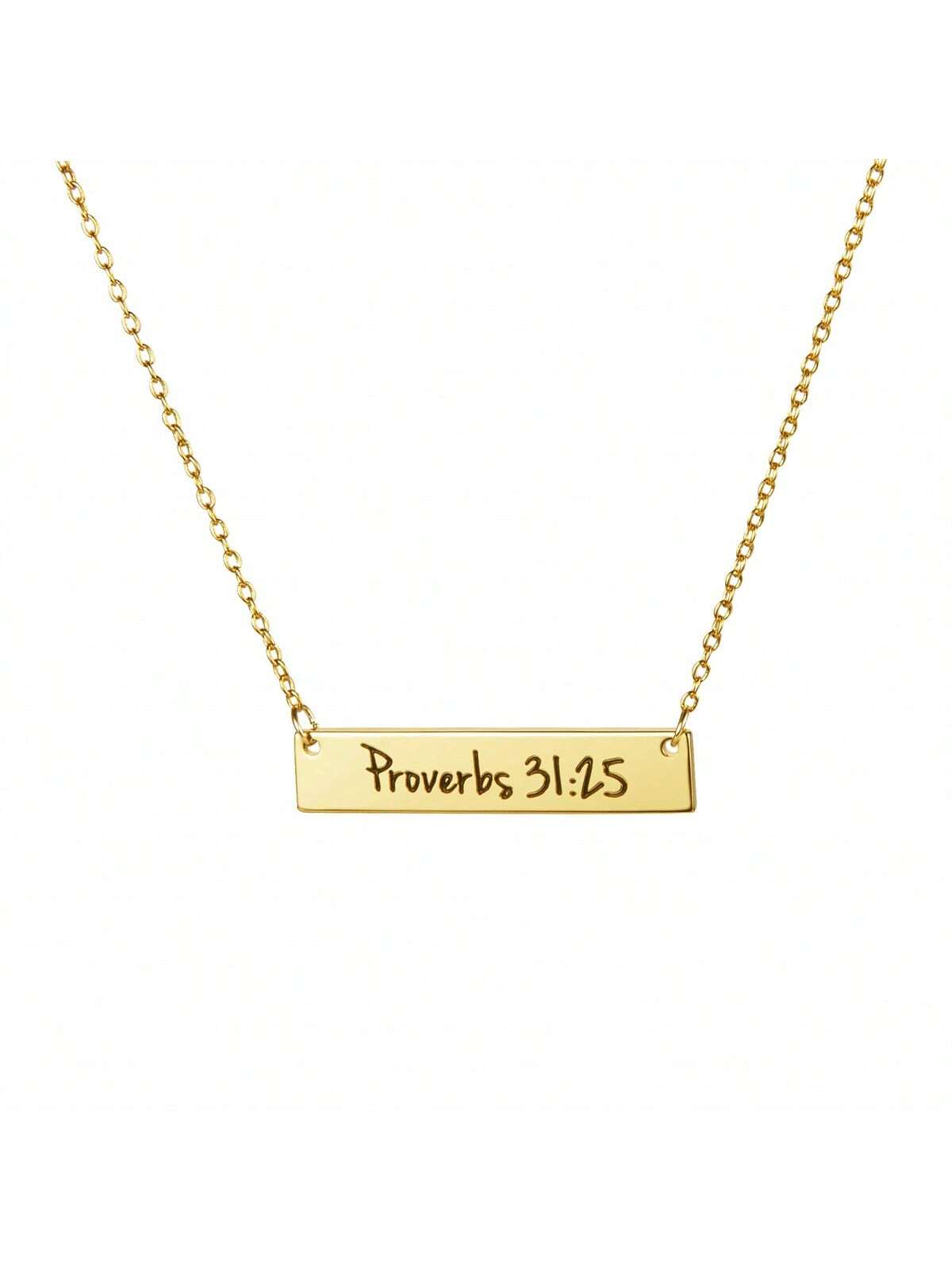 Christian Bar Bible Verse Faith Jewellery