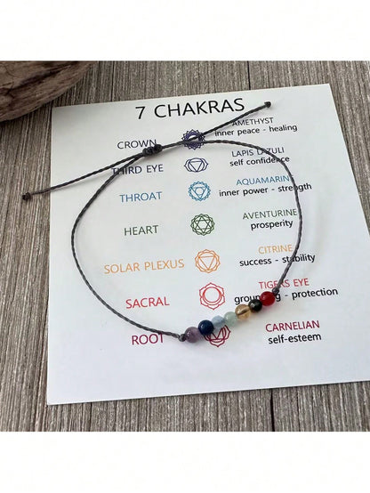 7 Chakra Harmony Gemstone Bracelet