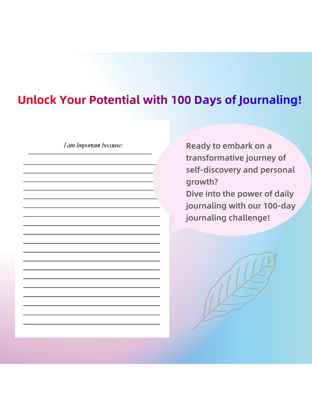 100-Day Emotional Wellness Journal: Daily Self-Care & Mindfulness Prompts