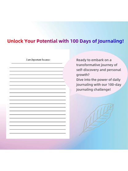 100-Day Emotional Wellness Journal: Daily Self-Care & Mindfulness Prompts