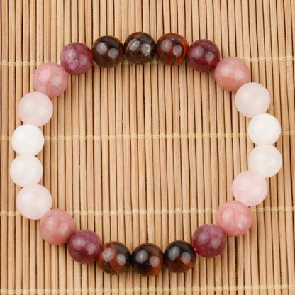 Rose Quartz & Rhodonite Self Love Bangle