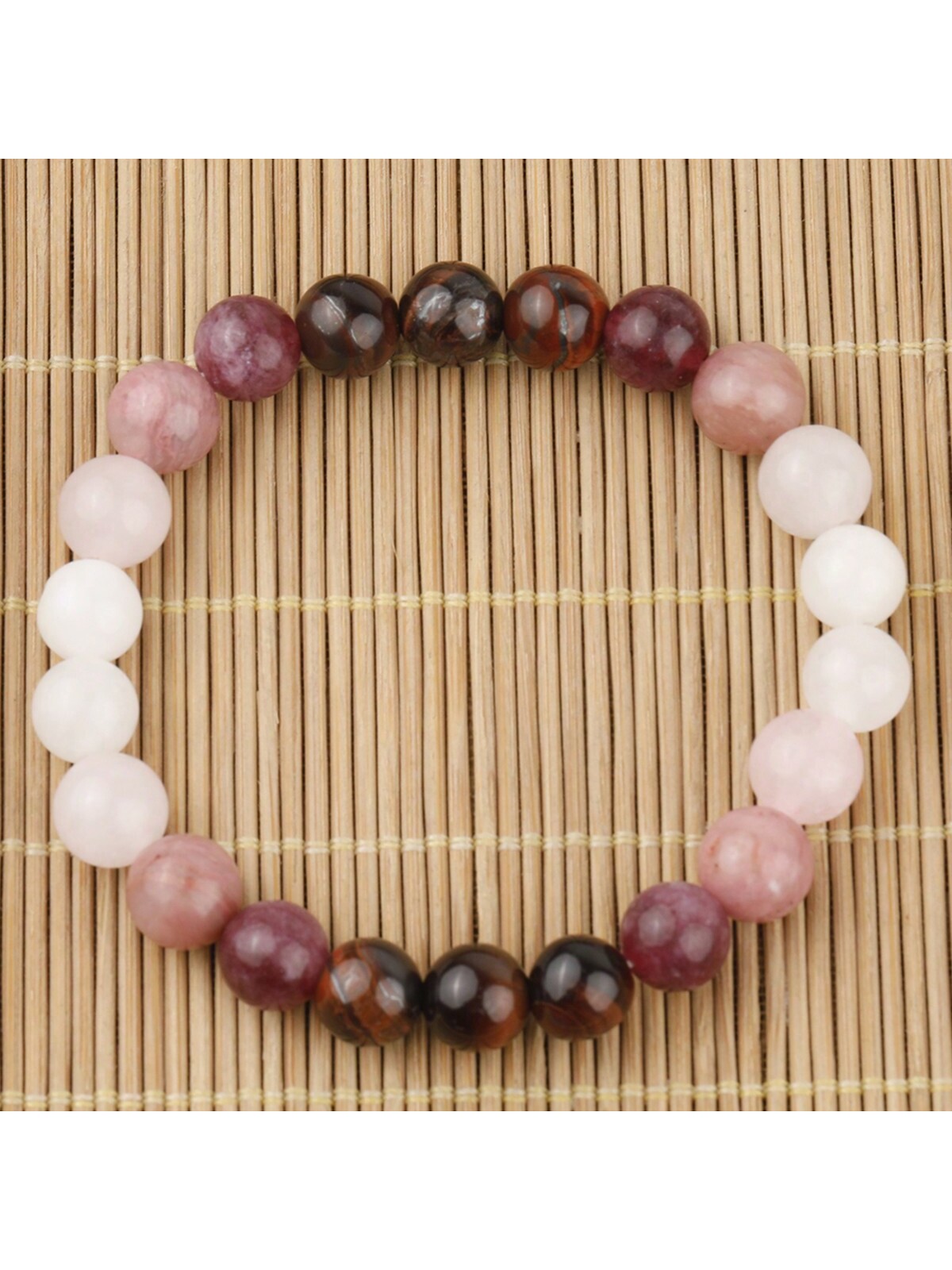 Rose Quartz & Rhodonite Self Love Bangle