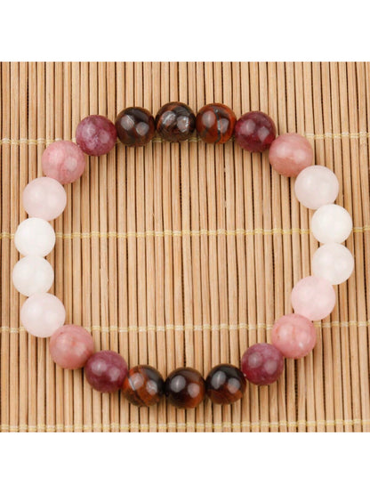 Rose Quartz & Rhodonite Self Love Bangle